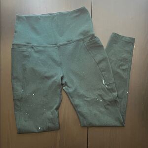 BEYOND YOGA Space Dye Pocketed Evergreen Leggings Medium As Is